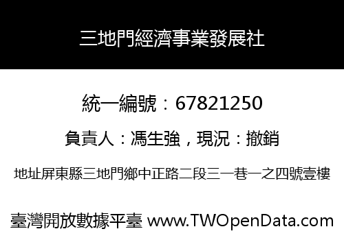 三地門經濟事業發展社