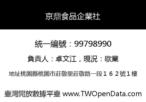 京鼎食品企業社