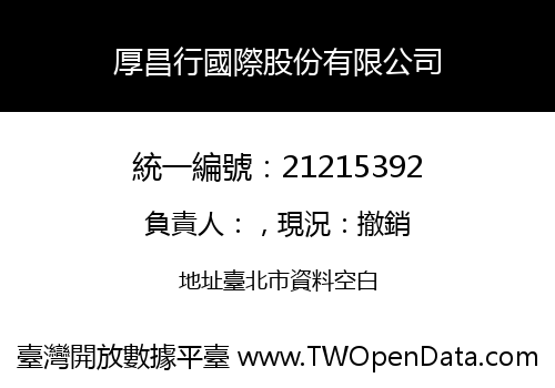 厚昌行國際股份有限公司