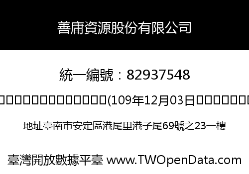 善庸資源股份有限公司