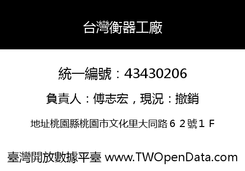台灣衡器工廠