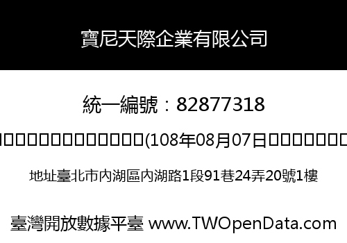 寶尼天際企業有限公司