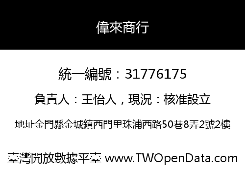 偉來商行