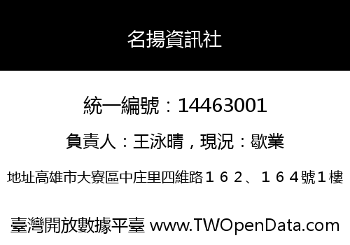 名揚資訊社