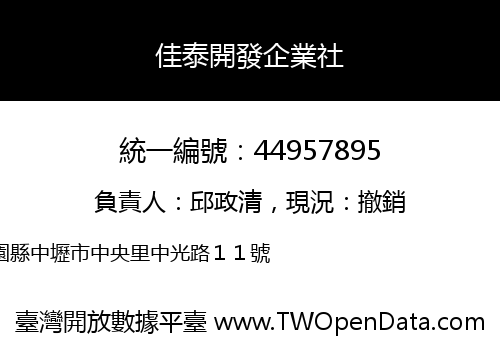 佳泰開發企業社