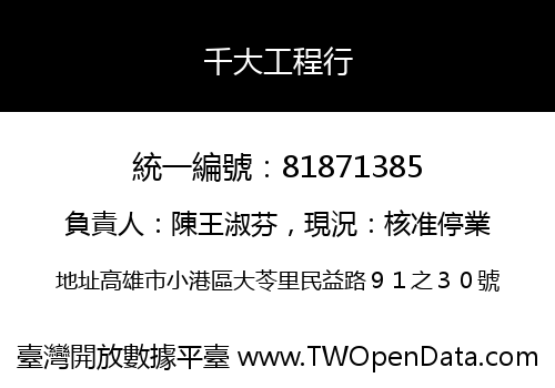 千大工程行