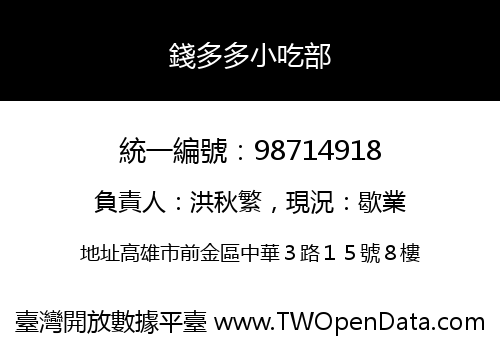 錢多多小吃部