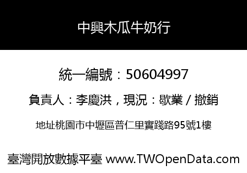 中興木瓜牛奶行