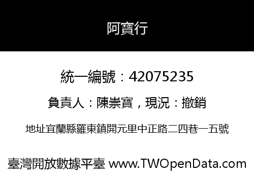 阿寶行