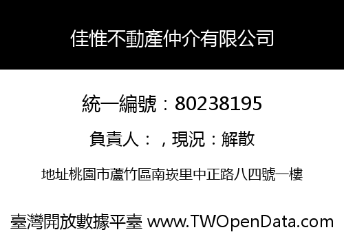 佳惟不動產仲介有限公司