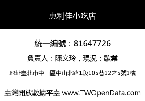 惠利佳小吃店