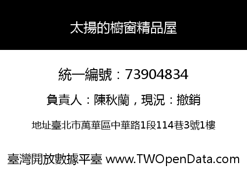 太揚的櫥窗精品屋