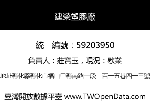 建榮塑膠廠