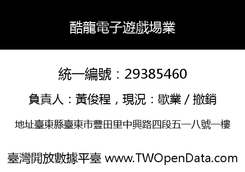 酷龍電子遊戲埸業