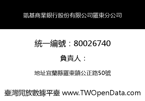 凱基商業銀行股份有限公司羅東分公司
