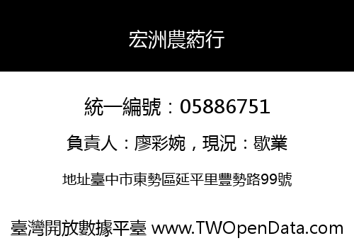 宏洲農葯行