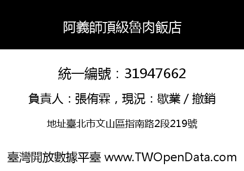 阿義師頂級魯肉飯店