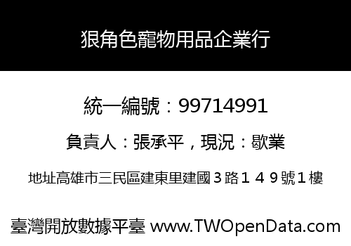 狠角色寵物用品企業行