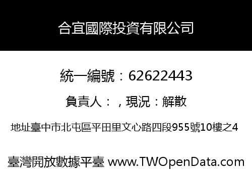 合宜國際投資有限公司