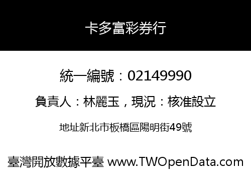 卡多富彩券行