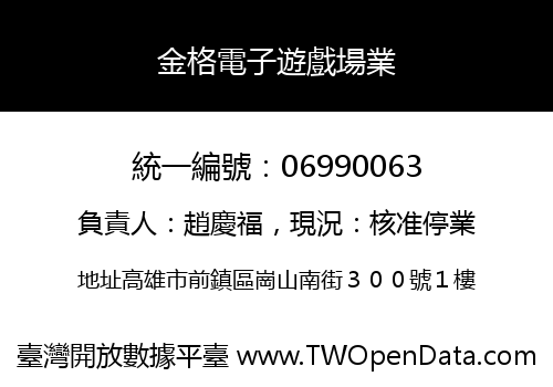金格電子遊戲場業