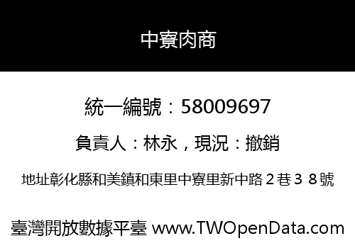 中寮肉商