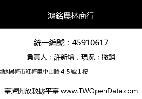 鴻銘農林商行