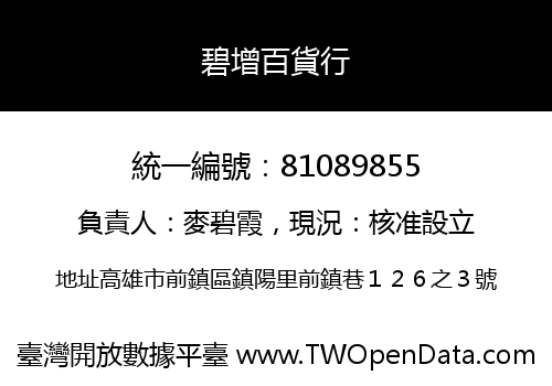 碧增百貨行