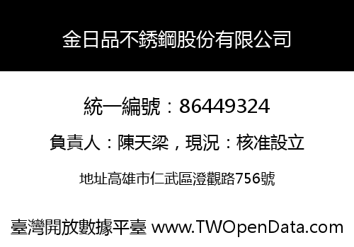 金日品不銹鋼股份有限公司