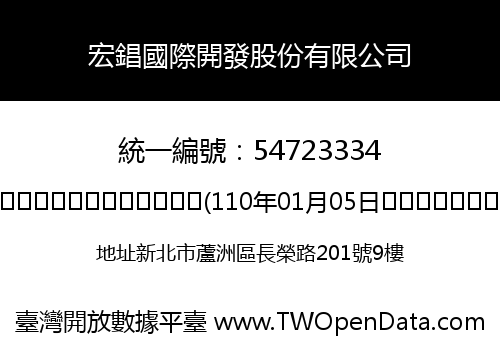 宏錩國際開發股份有限公司