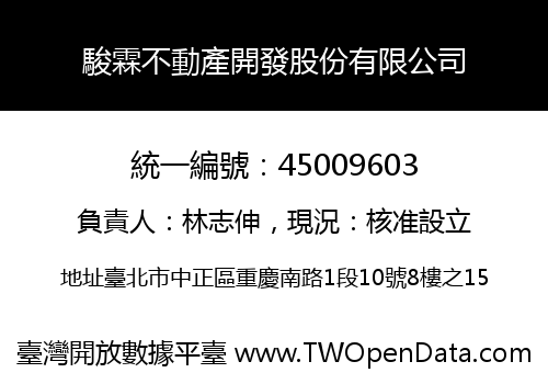駿霖不動產開發股份有限公司