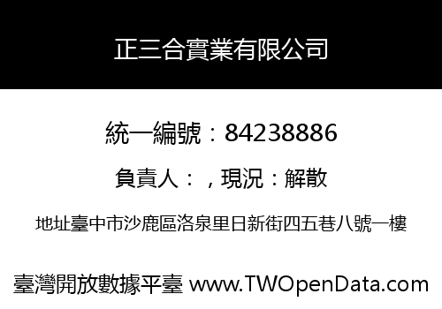 正三合實業有限公司