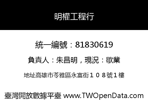 明權工程行