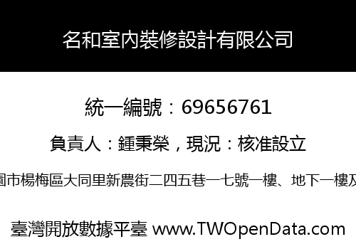 名和室內裝修設計有限公司
