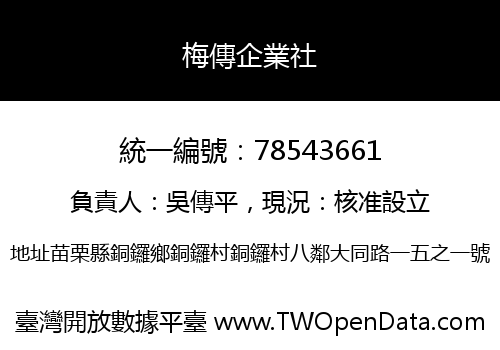 梅傳企業社