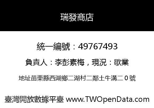 瑞發商店