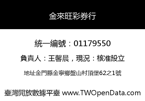 金來旺彩券行
