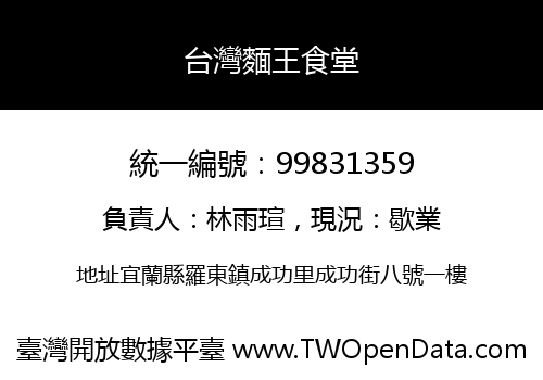 台灣麵王食堂