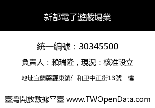 新都電子遊戲場業