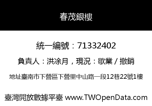 春茂銀樓