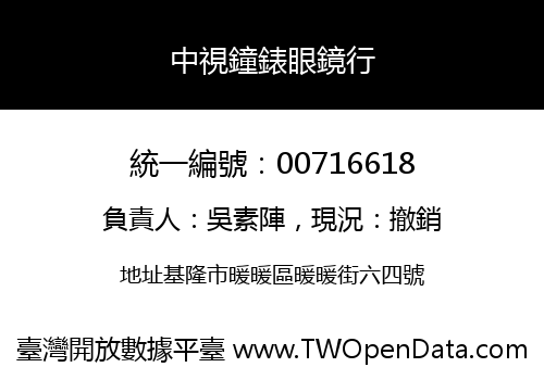 中視鐘錶眼鏡行