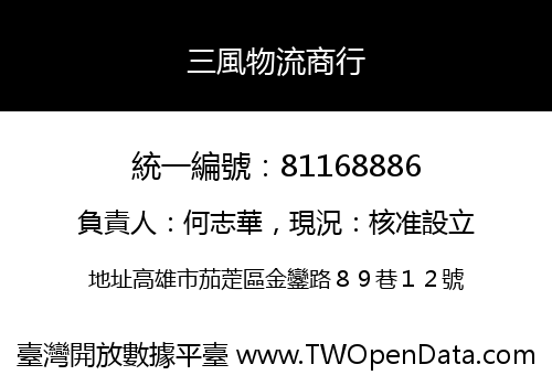 三風物流商行