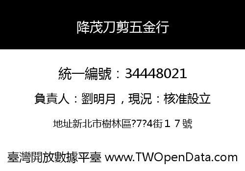 降茂刀剪五金行