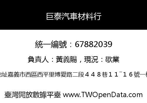 巨泰汽車材料行