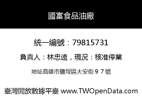 國富食品油廠
