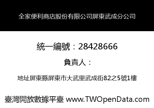 全家便利商店股份有限公司屏東武成分公司