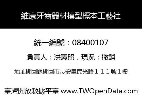 維康牙齒器材模型標本工藝社
