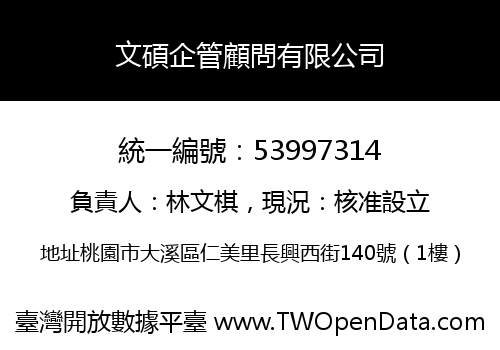 文碩企管顧問有限公司