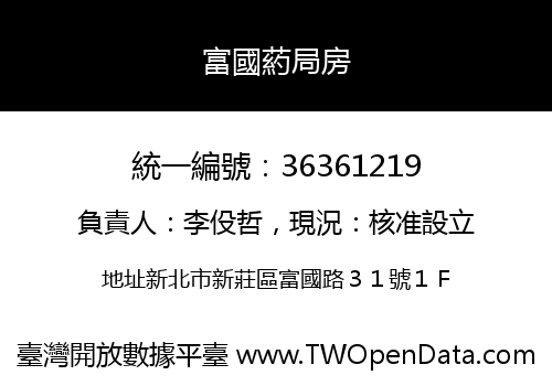 富國葯局房