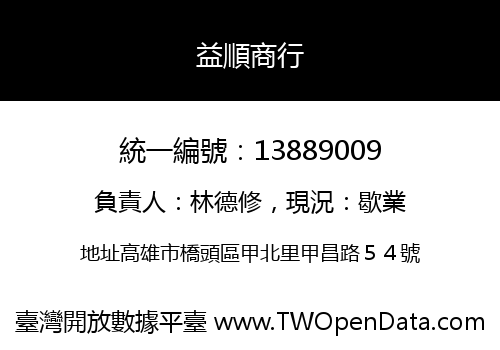 益順商行